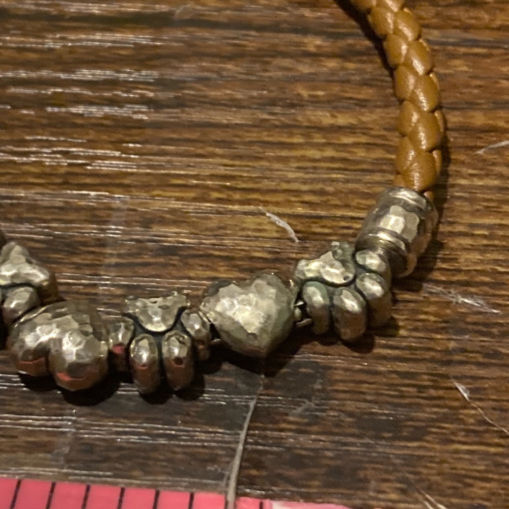 JAI leather and sterling silver heart and paws bracelet - Picture 8 of 10